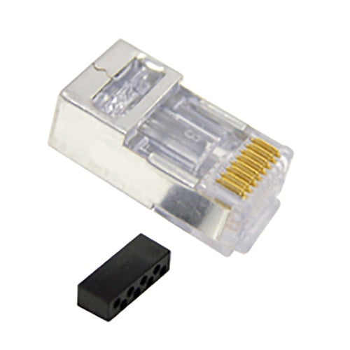 CAT6/CAT5e Solid/Stranded with Shielded Modular Plug in 100 Pack