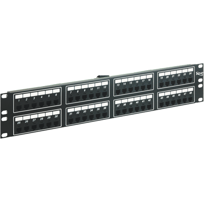 Voice 8P2C Patch Panel with Female Telco in 48 Ports and 2 RMS