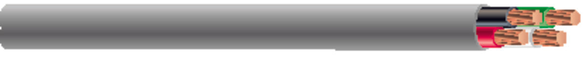#16 4/C Stranded Audio Cable Direct Burial (White)