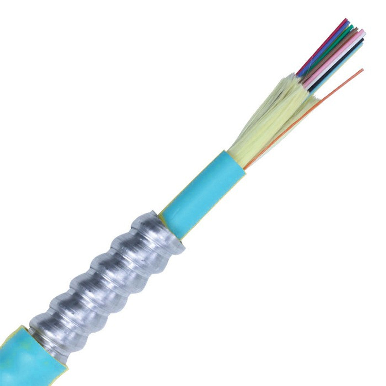 12 Fiber 50/125 OM3 Armored (Optical Fiber Non-conductive Plenum)
