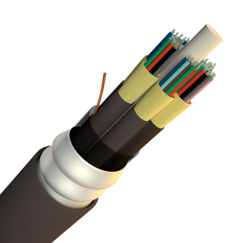6 Fiber Singlemode OFNP Interlock Armored (Yellow)