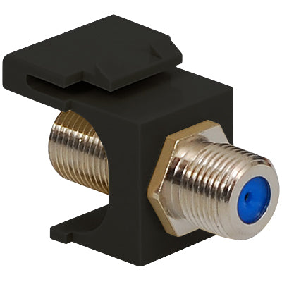 3 GHz F-Type Modular Jack with Nickel Plated Connector in HD Style