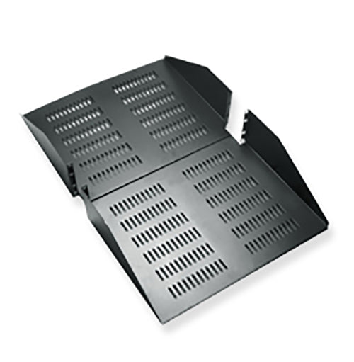 30″ Deep Vented Double-Sided Rack Shelf in 3 RMS