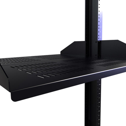 20″ Deep Vented Double-Sided Rack Shelf in 2 RMS