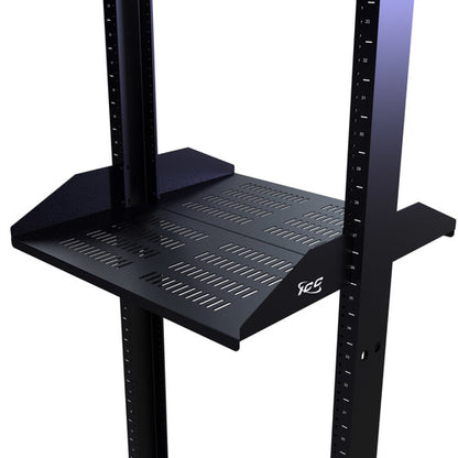 20″ Deep Vented Double-Sided Rack Shelf in 2 RMS
