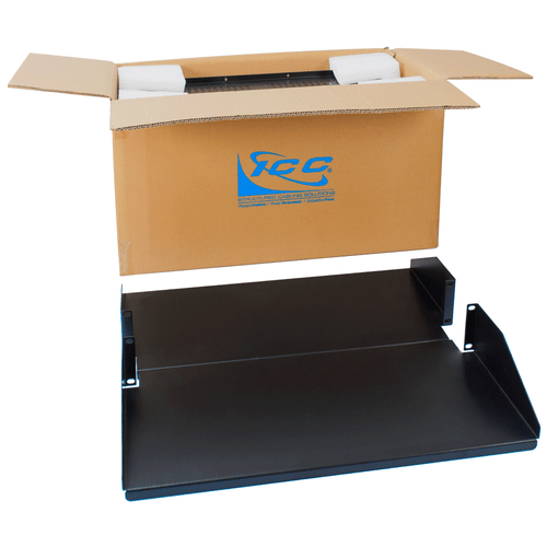 20″ Deep Double-Sided Rack Shelf in 2 RMS and 2-Pack