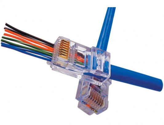 EZ-RJ45 CAT5/5E Connectors 50/50 Combo (100 Jar)