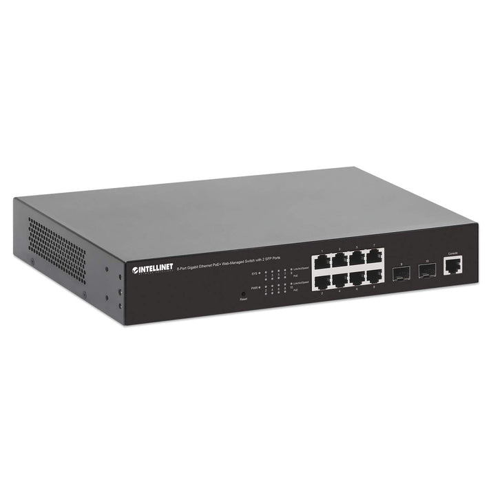 8-Port Gigabit PoE+ Web-Managed Switch 2 SFP