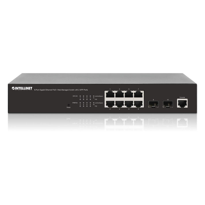 8-Port Gigabit PoE+ Web-Managed Switch 2 SFP