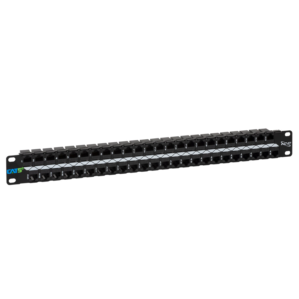 CAT5e Feed-Through Patch Panel for 48 Ports in 1 RMS