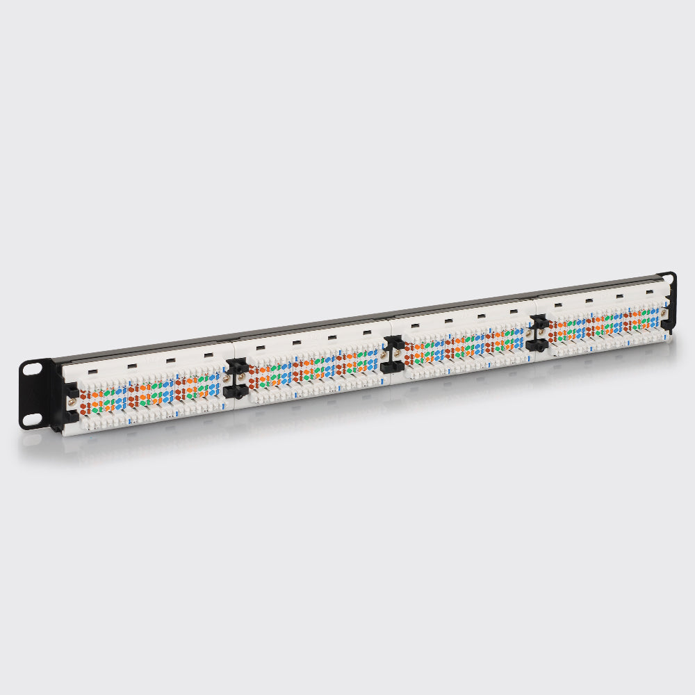 CAT5e Patch Panel with 24 Ports and 1 RMS in 6-Pack