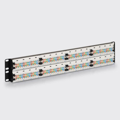 CAT5e Patch Panel with 48 Ports and 2 RMS in 6-Pack