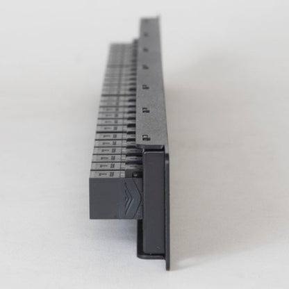 CAT6 Feed-Through Patch Panel with 24 Ports and 1 RMS