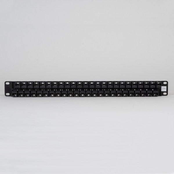 CAT6 Feed-Through Patch Panel with 48 Ports and 1 RMS