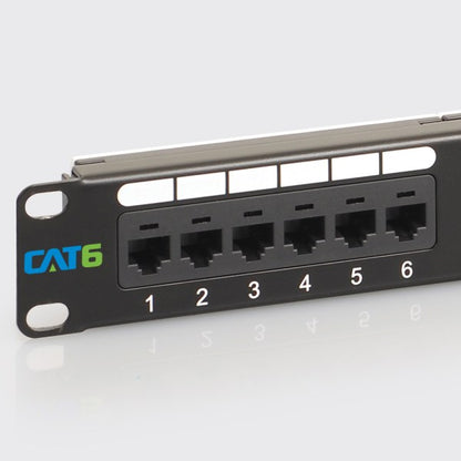 CAT6 Patch Panel with 24 Ports and 1 RMS in 6-Pack