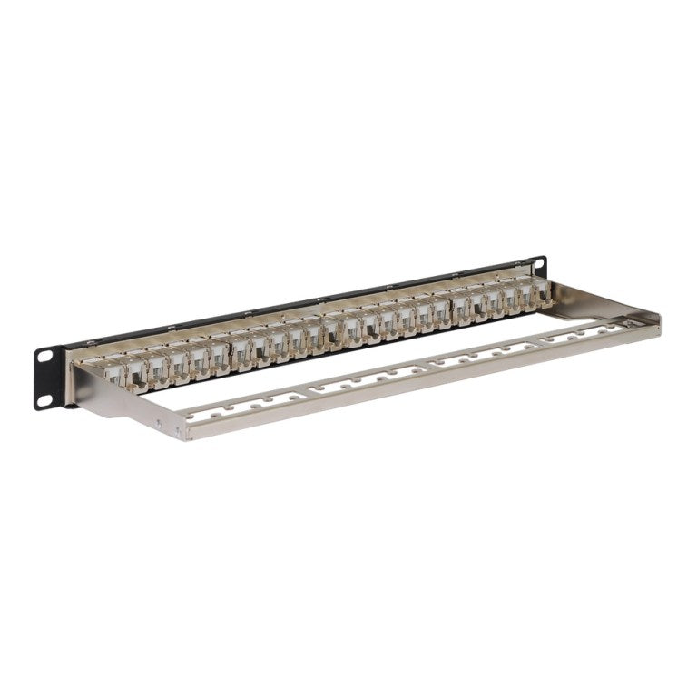 CAT6A FTP Shielded Patch Panel with 24 Ports and 1 RMS