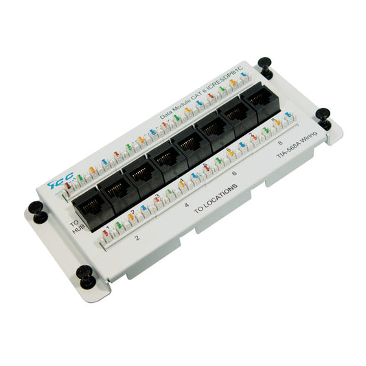 Data Module Premier Series CAT6 with 8 Ports