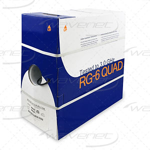 RG6 Coax Quad Shielded CMR CCS 3.0 (Black)