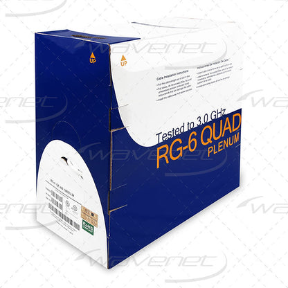 RG6 Coax Quad Shield CMP 3.0 (White)