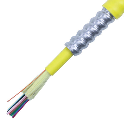 6 Fiber OM3 Armored (Optical Fiber Non-conductive Plenum) (Aqua)