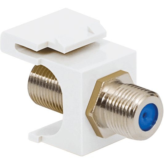3 GHz F-Type Modular Jack with Nickel Plated Connector in HD Style