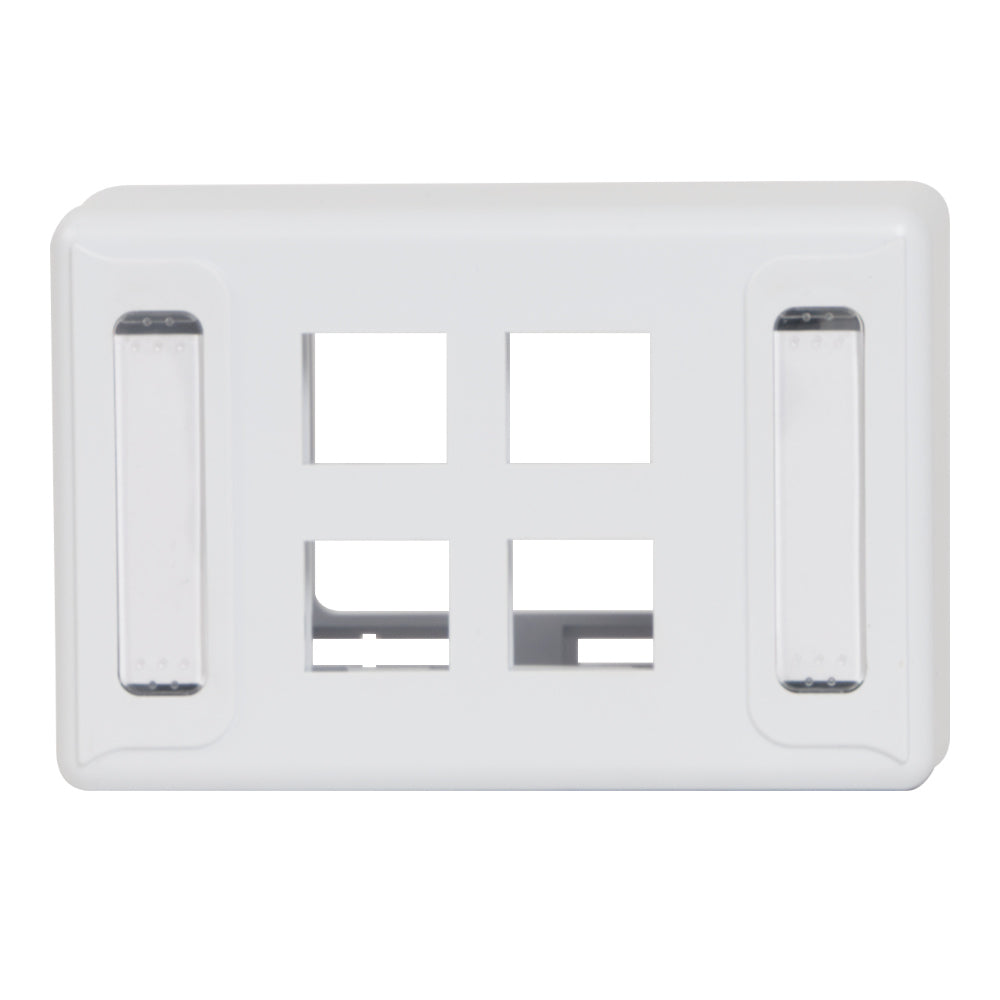 Modular Furniture Faceplate with 4 Ports