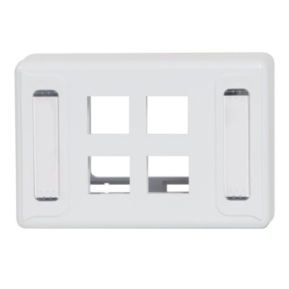 Modular Furniture Faceplate with 4 Ports