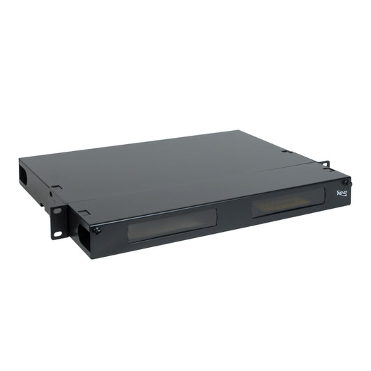 HD 1 RMS Fiber Optic Rack Mount Enclosure with 4 Slots for Adapter Panels or Cassettes