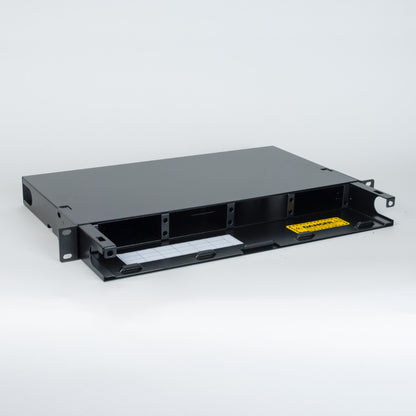 HD 1 RMS Fiber Optic Rack Mount Enclosure with 4 Slots for Adapter Panels or Cassettes