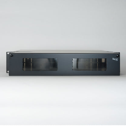 HD 2 RMS Fiber Optic Rack Mount Enclosure with 8 Slots for Adapter Panels or Cassettes