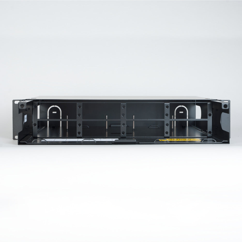 HD 2 RMS Fiber Optic Rack Mount Enclosure with 8 Slots for Adapter Panels or Cassettes