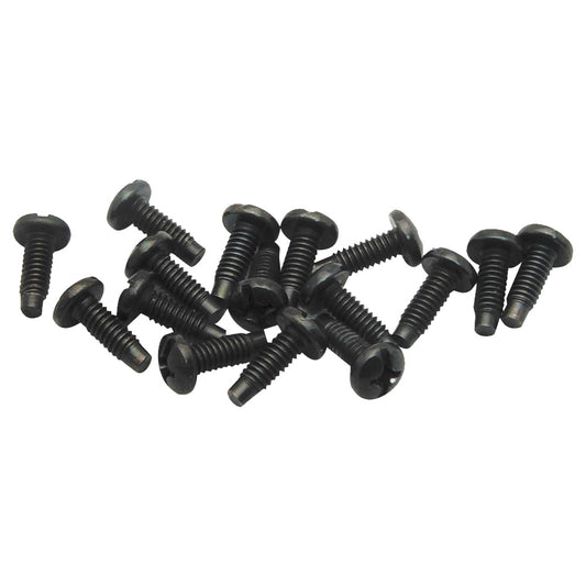 #12-24 Rack Screws in 25-Pack, Black