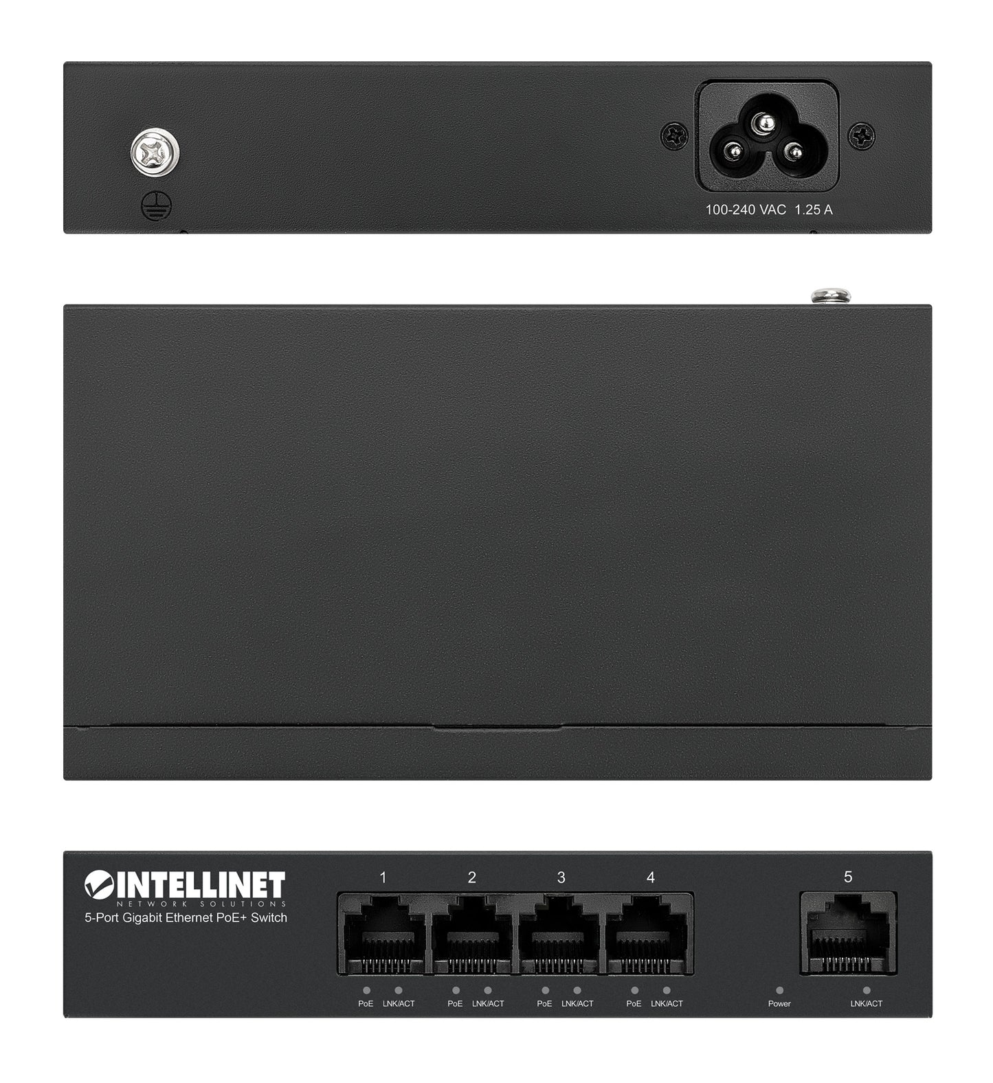 5-Port PoE+ Gigabit Ethernet Switch