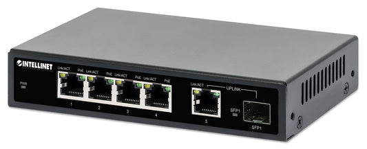 5-Port PoE+ with Gigabit Ethernet Uplink