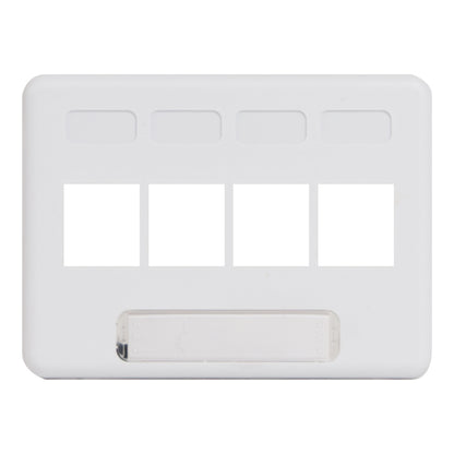 Modular Furniture Faceplate with 4 Ports