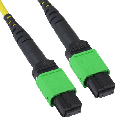 MTP-MTP Plenum Singlemode 9/125 (OS2) Type A Fiber Optic Patch Cable with 12 Fibers in Yellow